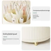 360° Rotating Jewelry Container Box Multifunctional Makeup Lipstick Container 6 Compartments for Home Bedroom Dresser 5