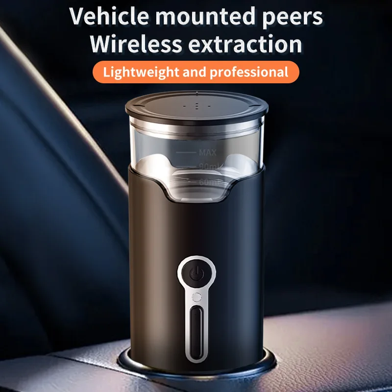 3-in-1 portable capsule coffee machine, wireless heating electric espresso machine, car, outdoor travel camping coffee machine