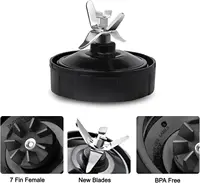 Pièces de rechange pour l'assemblage de la lame à 7 ailettes du siège de couteau du blender Nurti Ninja iQ BL480 BL401 BL642 BL801 NN102 2