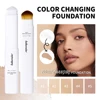 Color Changing Foundation Stick V-Shape Design Blanc Cover Cream Stick High Coverage Even Skin Tint Foundations Base Makeup