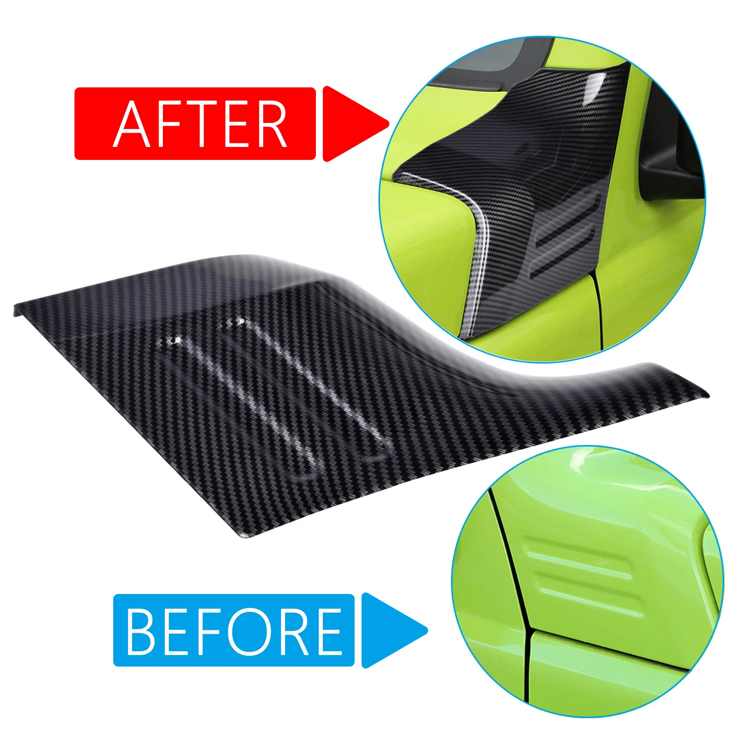Car Engine Angle Cover Hood Decoration Cover Trim For Suzuki Jimny JB64 JB74 2018-2022  Exterior Styling Pegatinas De Vehículos