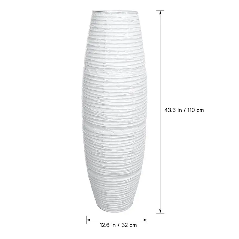 Lamp Paper Shade Floor Lampshade Light Cover Shades Bedside Lamps Rice Replacement For Bedroom Decorative Foldable Standing