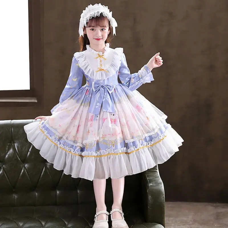 Women Alice Lolita Angel Pink Cotton Princess Dress Court-Style Gothic Tank Dress Costume Cute Anime Maid Layer For Girls