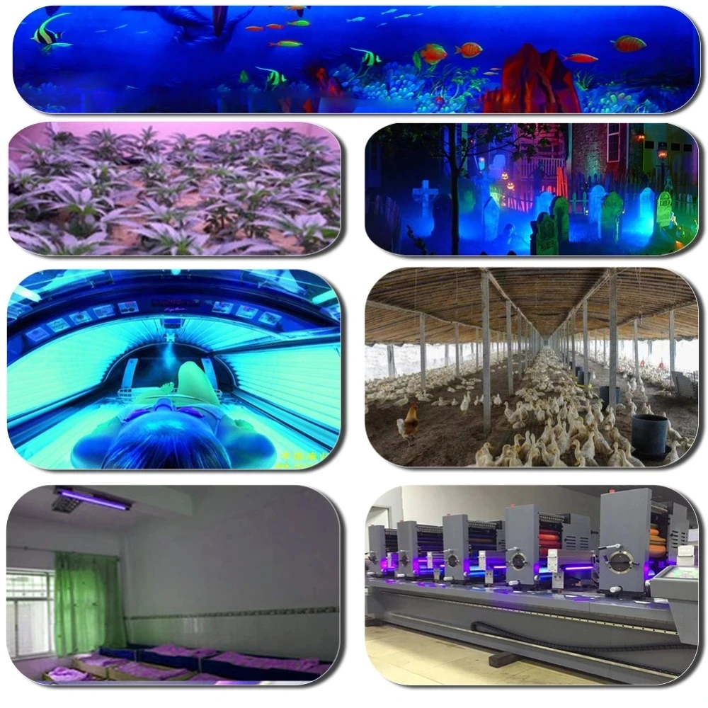 UV LED Curing Light T8 395nm 405nm 365nm UV Glue Resin Solidification flaw detection fluorescence detection Nail enhancement