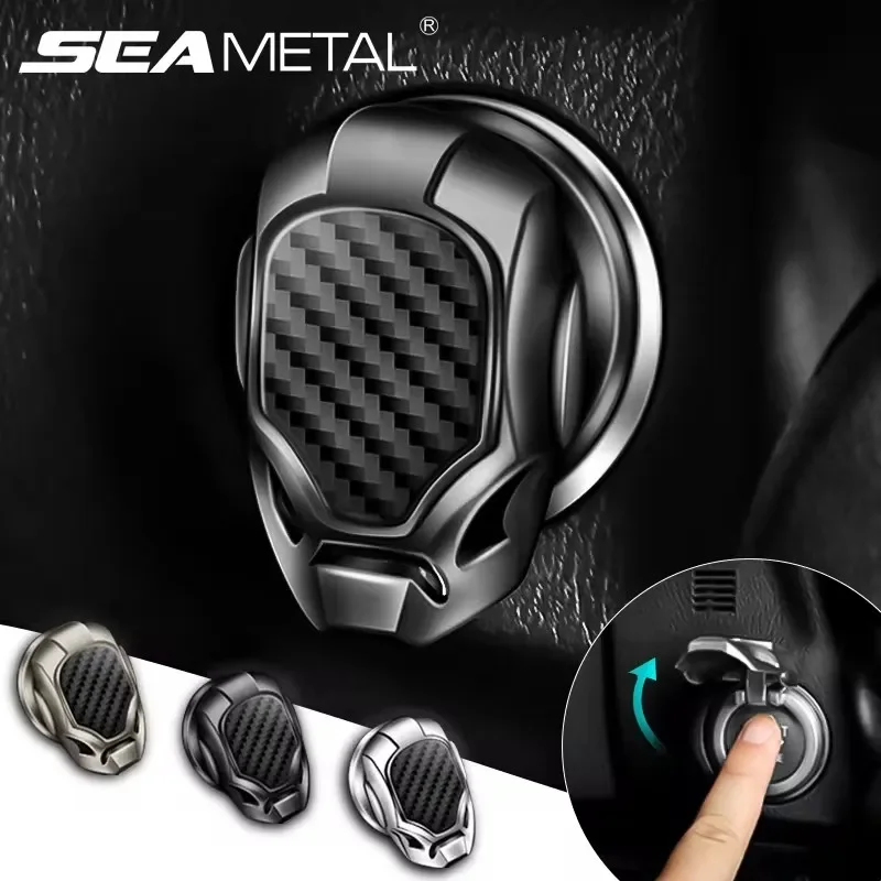 Universal Car Engine Button Cover Start and Stop Ignition Switch Decorative Button Cover Flip Up Car Style