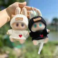 17cm Toy Doll Clothes for Labubu Accessories Luxury Backpack New Original Clothing for Labbubu Sweater Outfit Mini Cute Bag Ha 1