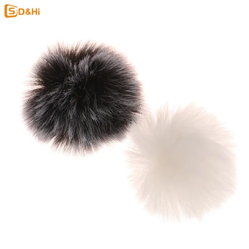 2Colors Universal Lapel Mic Soft Furry Windscreen Fur Windshield Wind Muff Soft Comfortable Lapel Lavalier Microphones Cover