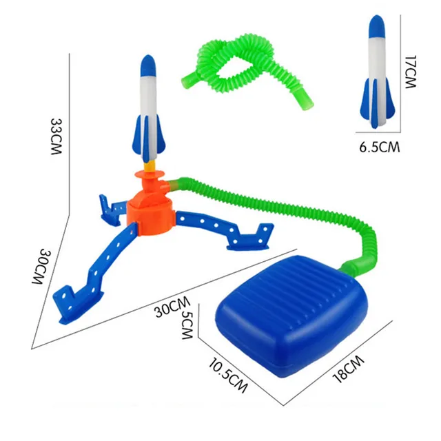 Flying Rocket Toys Feet Step on The Sky Launcher Flying Parent-child Interactive Puzzle Games Children Outdoor Sports Boys Toys 6
