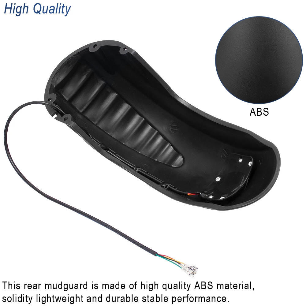 Description Picture 4 of itemRear Fender with Brake Light New Electric Scooter Mudguard for KUGOO M4/M4 PRO for 10 Inch Kickscooter Replacement Parts