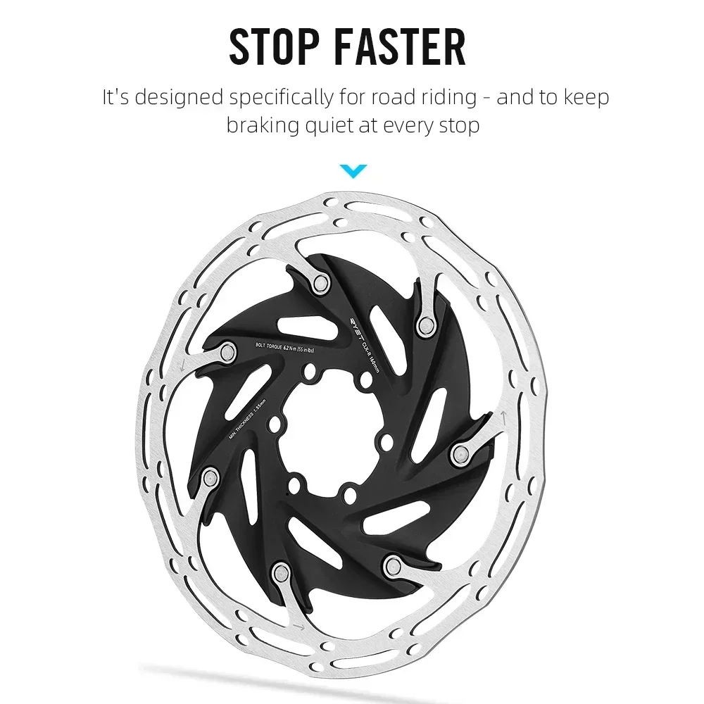 Bicycle Brake Rotors 2025 6-Bolts&Center-Lock 140mm/160mm MTB Road Bike Bicycle Parts Disc Brake Rotors Cycling Accessories