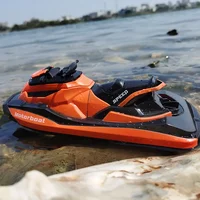 2.4g 15km/h High Speed Racing Motorboat Waterproof Rechargeable Radio Controlled Speedboat Boy Toy Birthday Gift Present 2