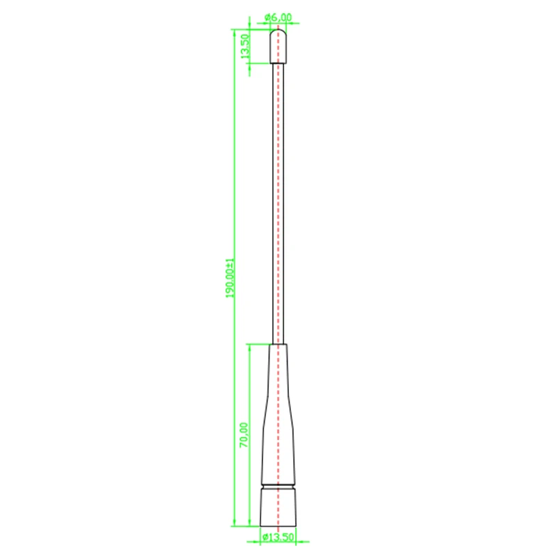 LORA/NB IoT 868MHz/915MHz 소프트 gh-gain 휩 안테나 데이터 전송 및 비디오 전송 무선 모듈 안테나 SMA Male
