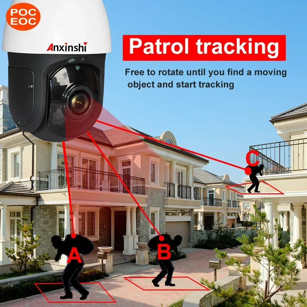 보안 모니터링 고화질 네트워크 카메라, 5메가픽셀 36배 줌 카메라 금속 카메라