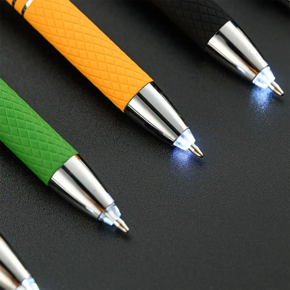 2PCS 3-in-1 With LED Light Screen Touch Gadgets Ballpoint Pen Multi-function Pen Capacitive Pen Outdoor Tool