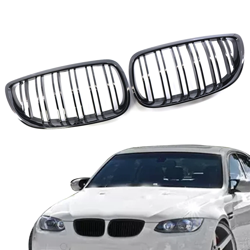

For BMW E92 E93 LCI 10-13 328i 335i Coupe Convertible Paint ABS Plastic Front Grille 2PCS Accessories For Vehicles