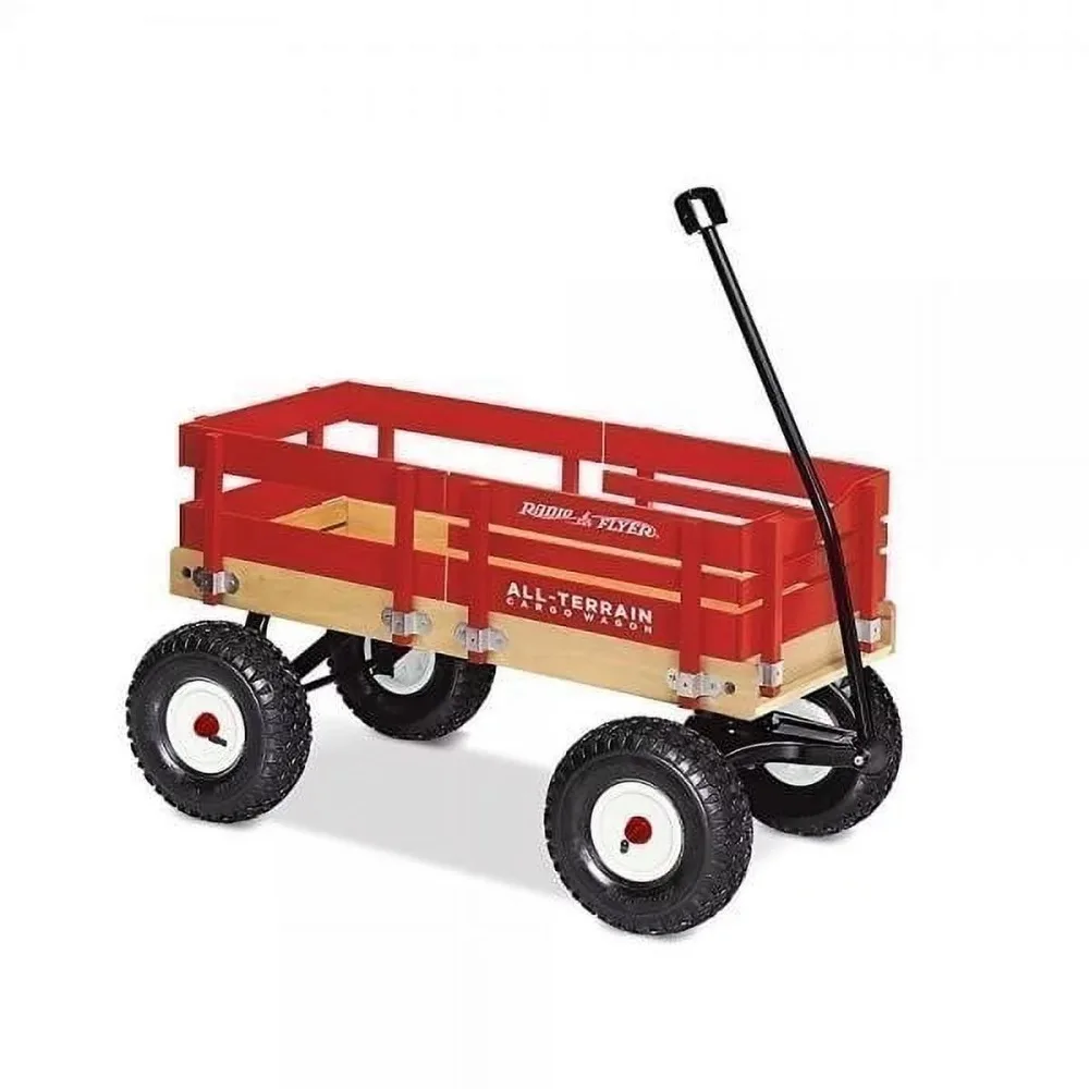 

Radio Flyer, All-Terrain Wood Cargo Wagon, Air Tires, Red