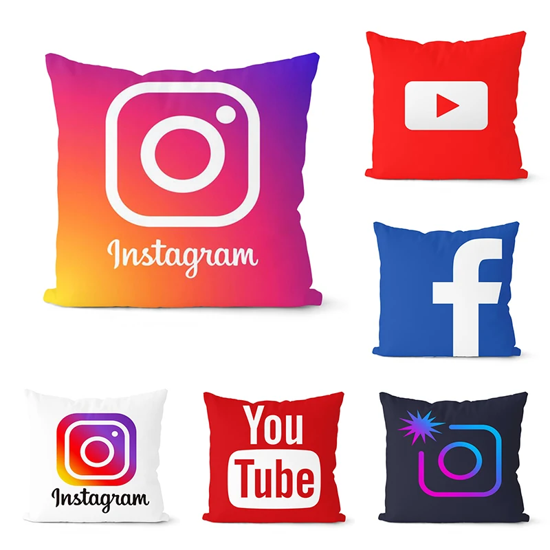 Snapchat Cushion Cover Pillow Cases Instagram Snapchat Pillow Cover