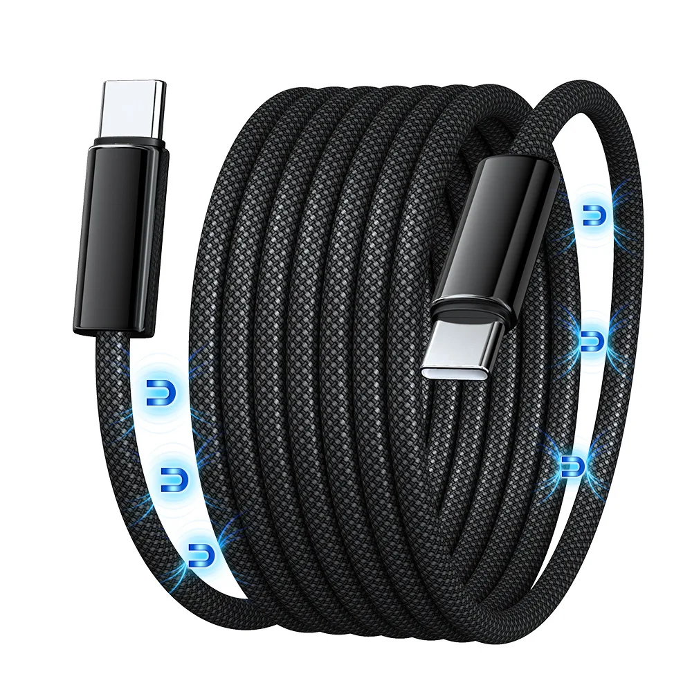 ตัวเลือกสินค้า สายชาร์จแม่เหล็ก USB-C 2 เมตร ชาร์จเร็ว PD 100W
