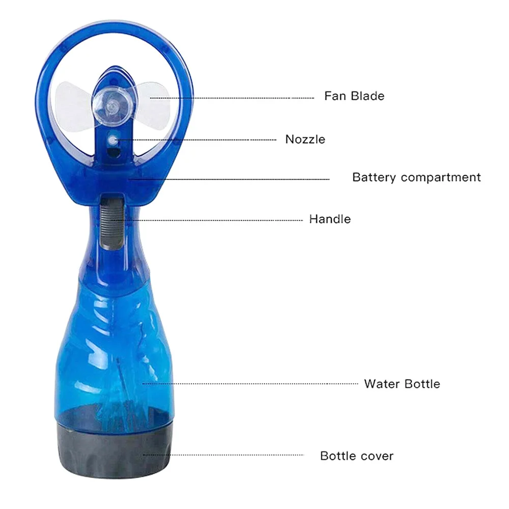Portable Mini Hand Held Spray Fan Humidifier Outdoor Spray For Camping Hiking Air Cooler