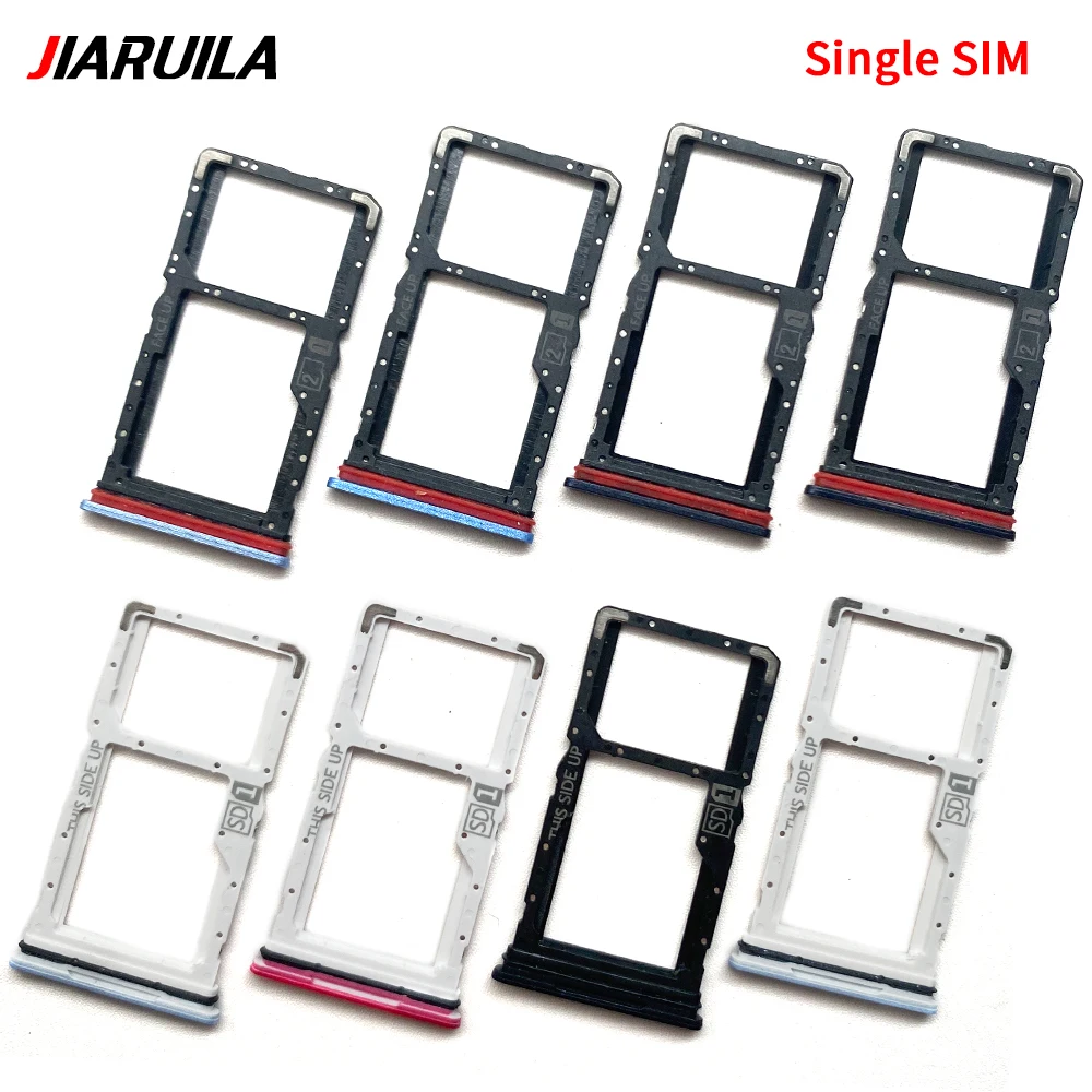 모토 G10 G20 G30 G50 G60 G60S G100 G200 G31 G32 G34 G35 G41 G42 G54 G75용 SIM 카드 칩 슬롯 트레이 홀더 수리 부품 10개