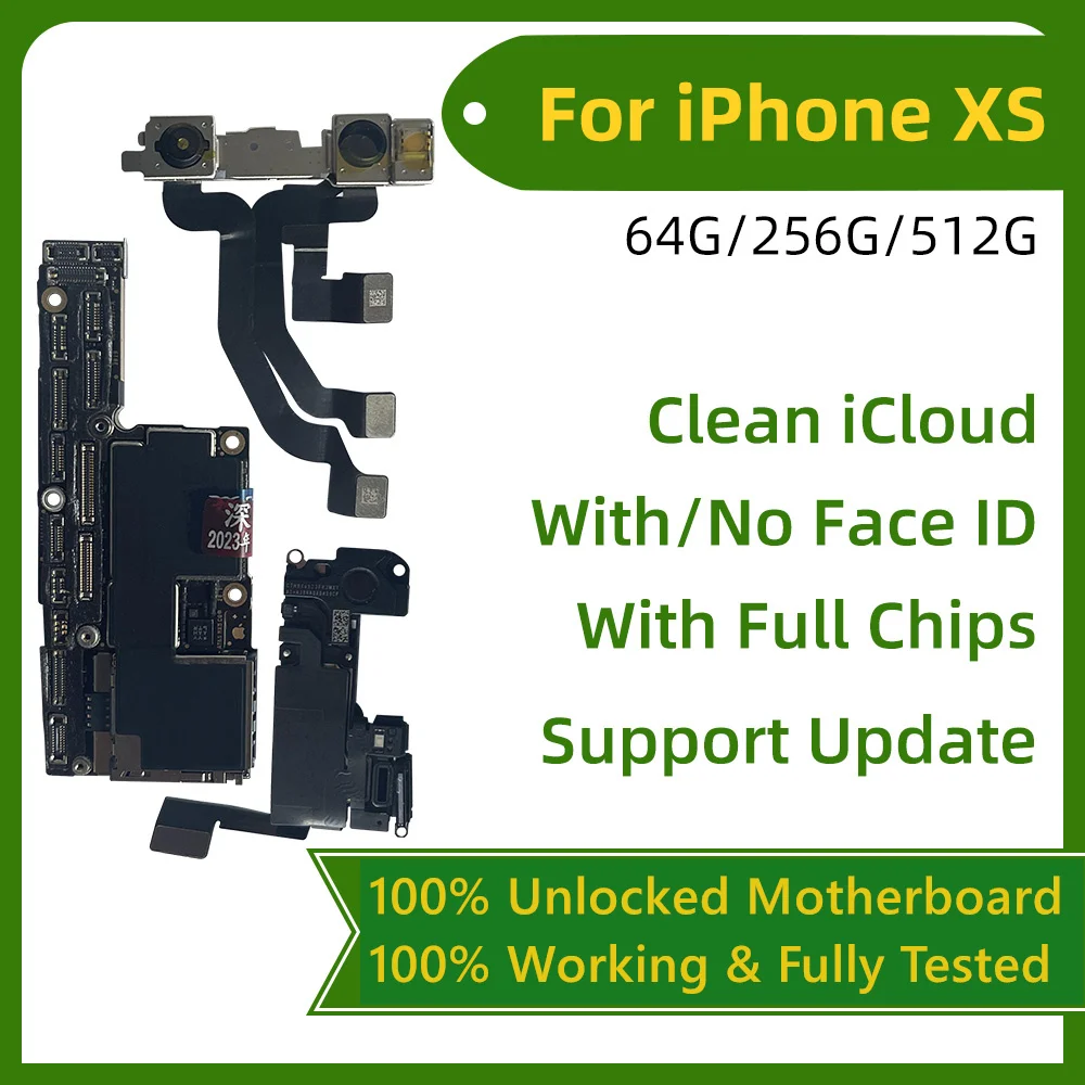 100% 잠금 해제 아이폰 X XR 로직 보드 무료 iCloud 마더보드, 얼굴 ID 포함 또는 없음, 메인보드 지지대 업데이트