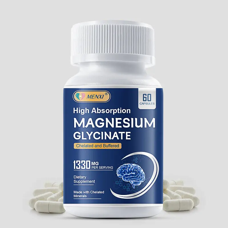 

Magnesium Glycinate Capsules 1330mg High Strength Improved Sleep,Stress& Anxiety