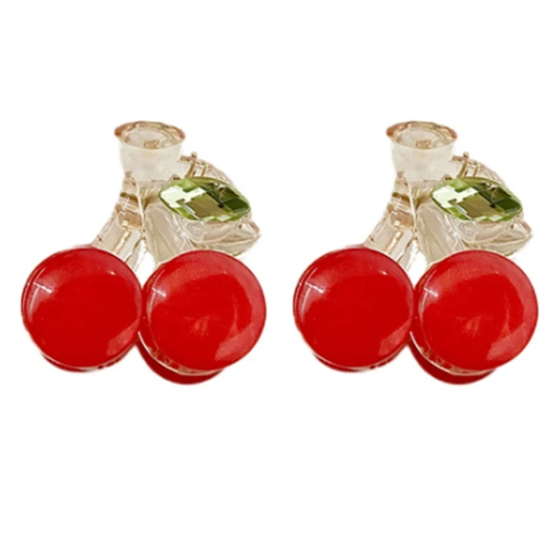 

Non-Slip Hair Claw Resin Cherry Bangs Clip Ponytail Decoration Hairpin Mini Hair Jaw Barrettes Lovely Headwear Dropship