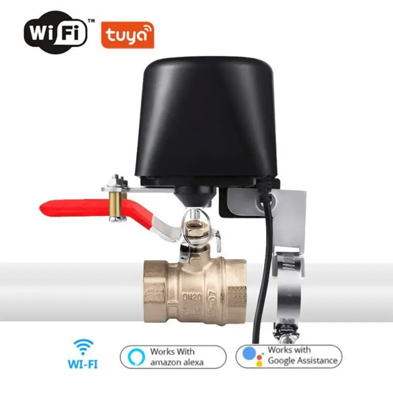 

Умный Wi-Fi клапан для воды Tuya, газовый клапан, совместимый с Bluetooth, дистанционное управление умным домом, беспроводной электрический клапан, переключатель манипулятора