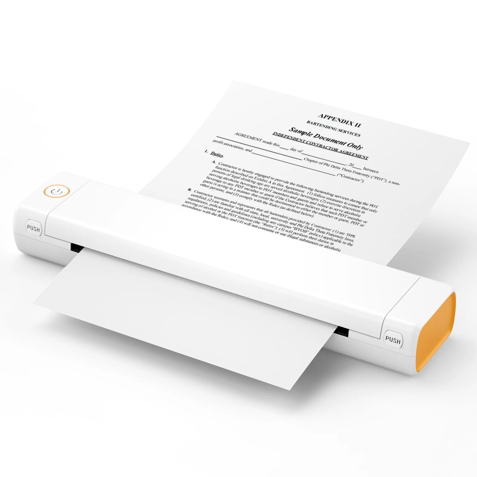 

2023 Handheld 203DPI Office Small Size Thermal A4 Printer M08F Portable Inkless Document Photo Mini Printer