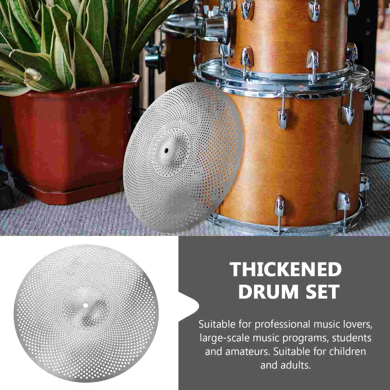 Drum Cymbal Kit Drum Cymbals Percussion Mute Musical Instrument Part Kit Accessory Alloy Fitting Supply Silent