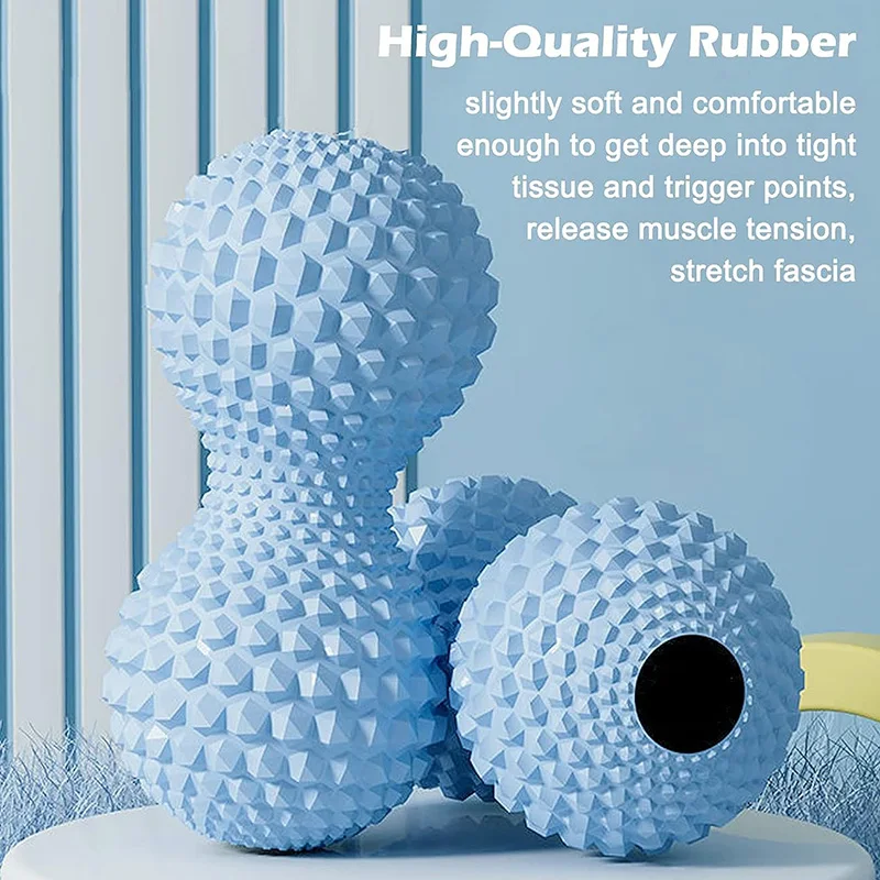 Peanut Massage Ball Yoga Fitness Ball Back Leg Foot Massage Roller Balls for Deep Tissue Muscle Relax Beauty Health Equipment 2