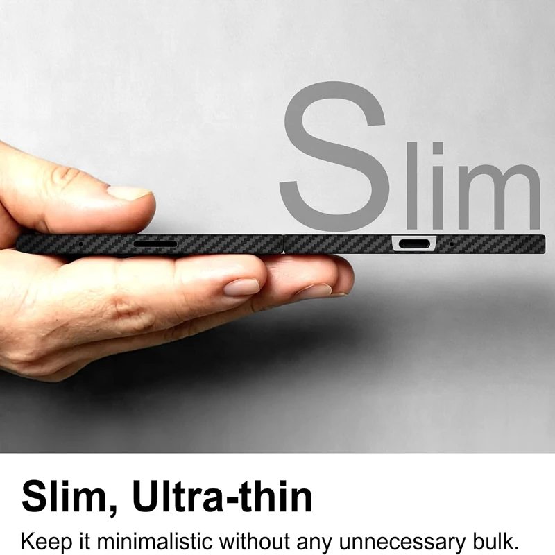 Wireless Charging Carbon Fiber Print Magnetic Case - Shockproof and Ultra Durable