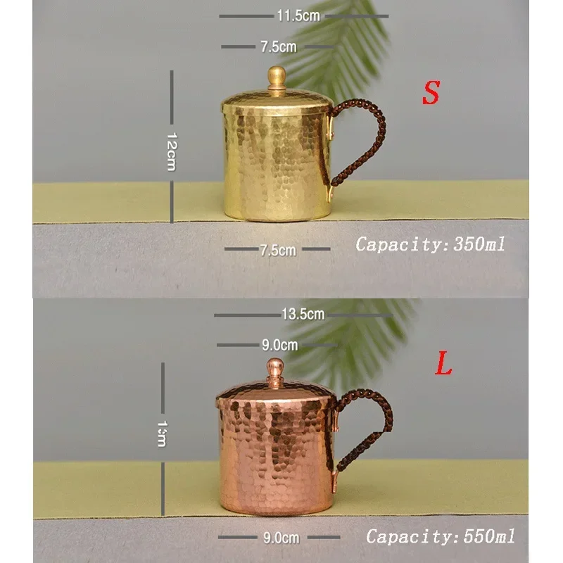 Premium Quality Moscow Mule Mug Hammered Cups Heavy Red Copper Rose Gold 100% Handcrafted Pure Solid Brass Mugs - Image 5