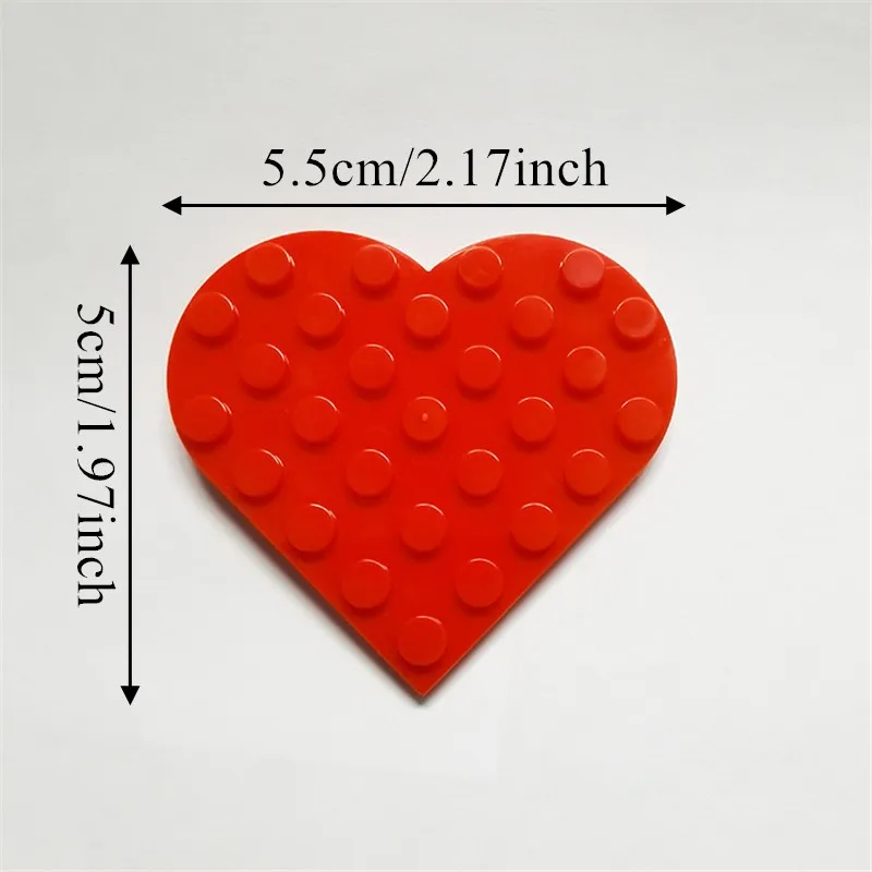 10pcs Classic Building Blocks Accessories Loving Heart Thanksgiving Day/Christmas Peach Heart Gift Toys for Children Girls,building blocks toys