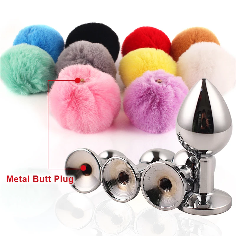 

Erotic Products Separable Metal Bunny Tail Fetish Butt Plug Sexules Toys Bdsm Dilator Anus Goods For Adults Gay Role Play Games