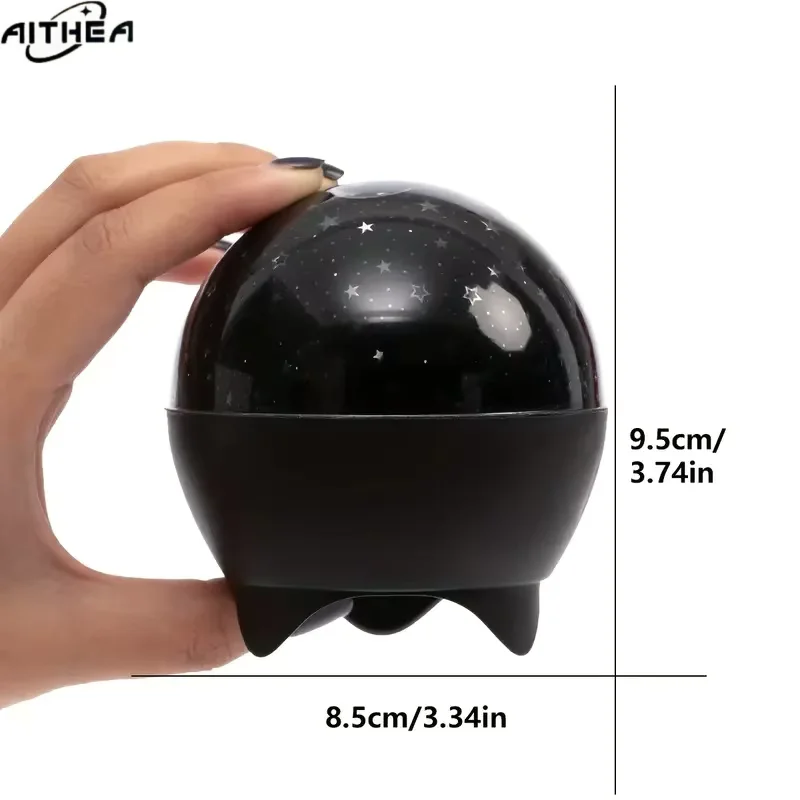 Starry Sky LED Projector Lamp - Galaxy Moon Ambient Lighting for Kids Room Decor & Gifts