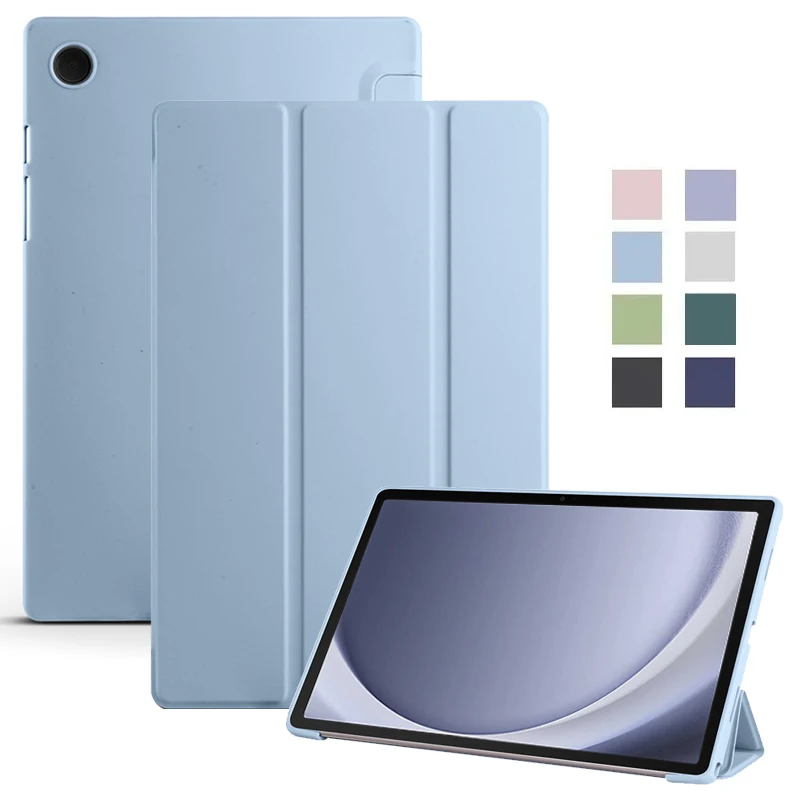 Capa de Silicone Macio Estojo de Couro pu Shell para Samsung Galaxy Tab a9 Tab a9 Plus Funda