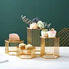 Golden Wrought Iron Dessert Display Tray Dessert Fruit Tray Home Creative Living Room Cake Display Tray Creative Display Stand 1