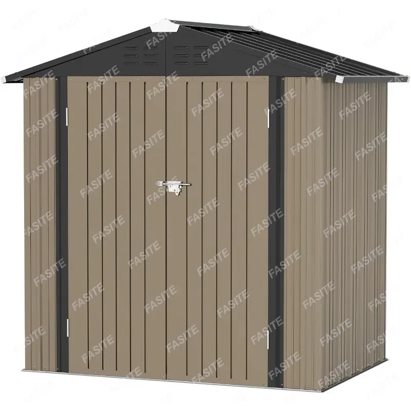 Description Picture 3 of itemMetal Outdoor Storage Shed 6FT X 4FT, Steel Utility Tool Shed Storage House With Door & Lock
