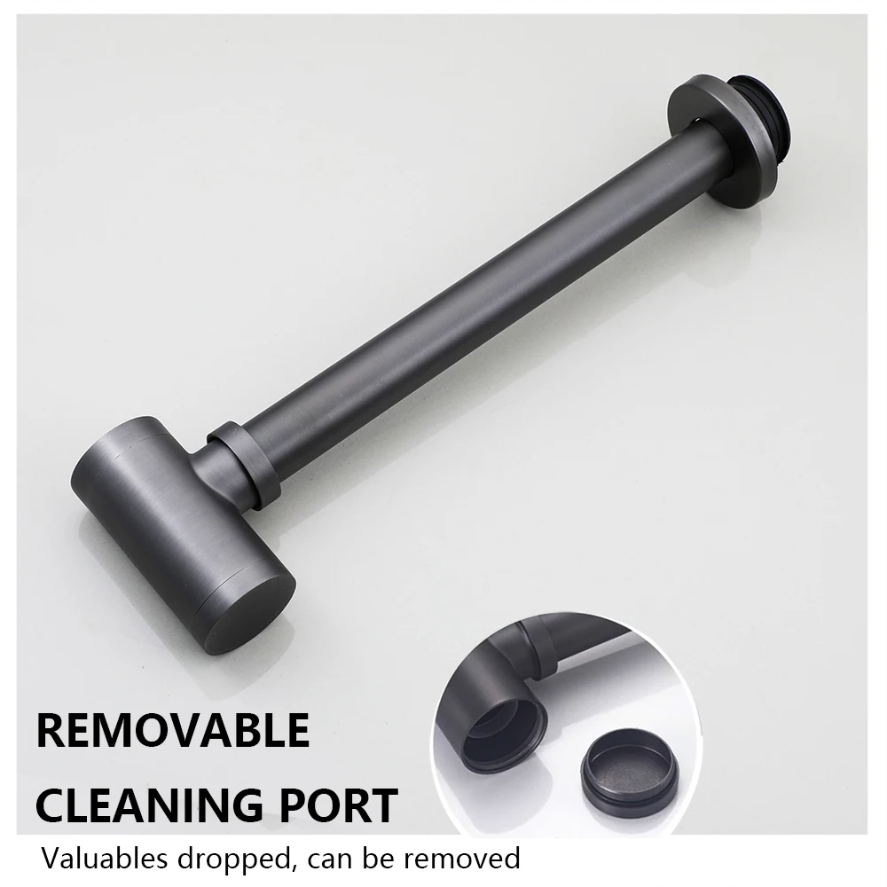 Drain Stopper Basin Drain Stopper Bathroom Sink Stopper Bathroom Sink Plug Washbasin Drain Plug Sink Drain Pipe Set YANKSMART Bathroom Bottle P-Trap Waste Pipe Tube With Pop-up Drain Stopper Kit Assembly Washbasin Siphon Horse Accessory