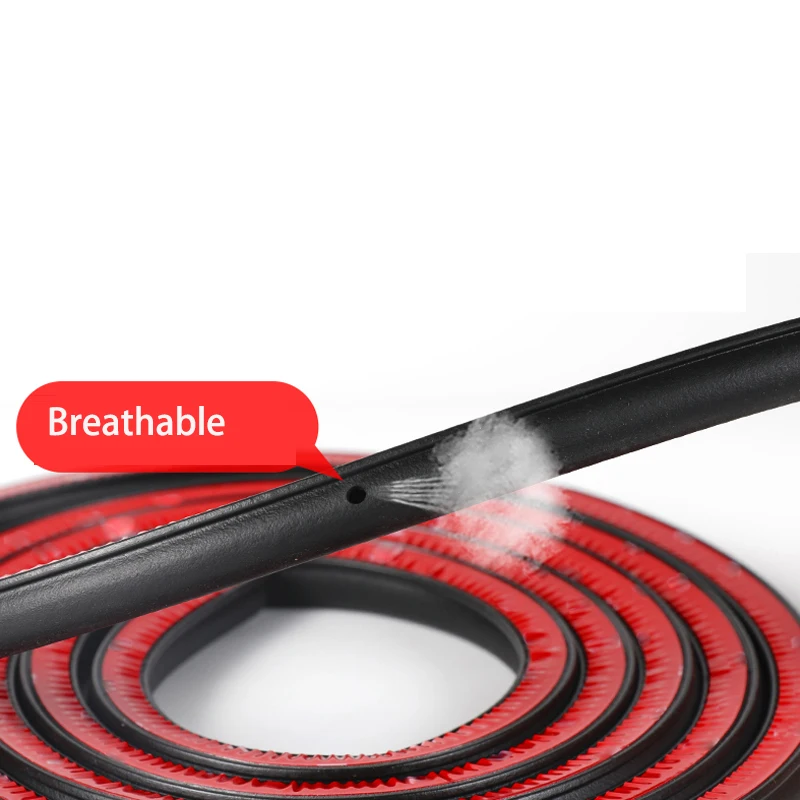 4m Car Door Seal Strip Auto Stickers Rubber Noise Insulation Anti-Dust Soundproofing Window Door Engine Cover Sealing Strips