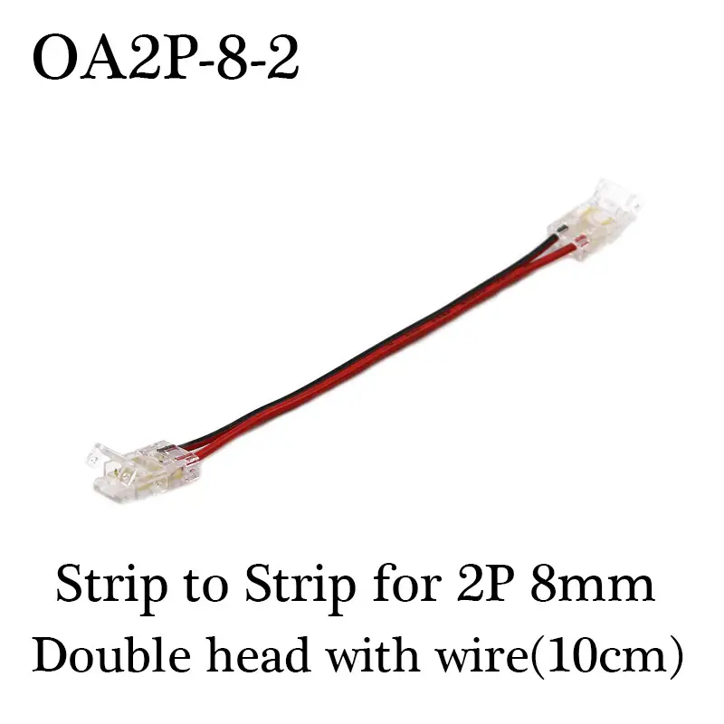 COB LED Wire Connector 5 8 10mm Connection Solderless Mini Buckle FCOB RGB CCT LED Strip Lights 2 3 4 Pin Connector With Wire - Image 18