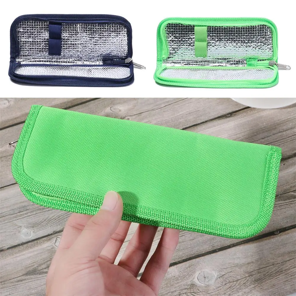 Portable Oxford Thermal Insulated Travel Case Cooler Pill Protector Insulin Cooling Bag