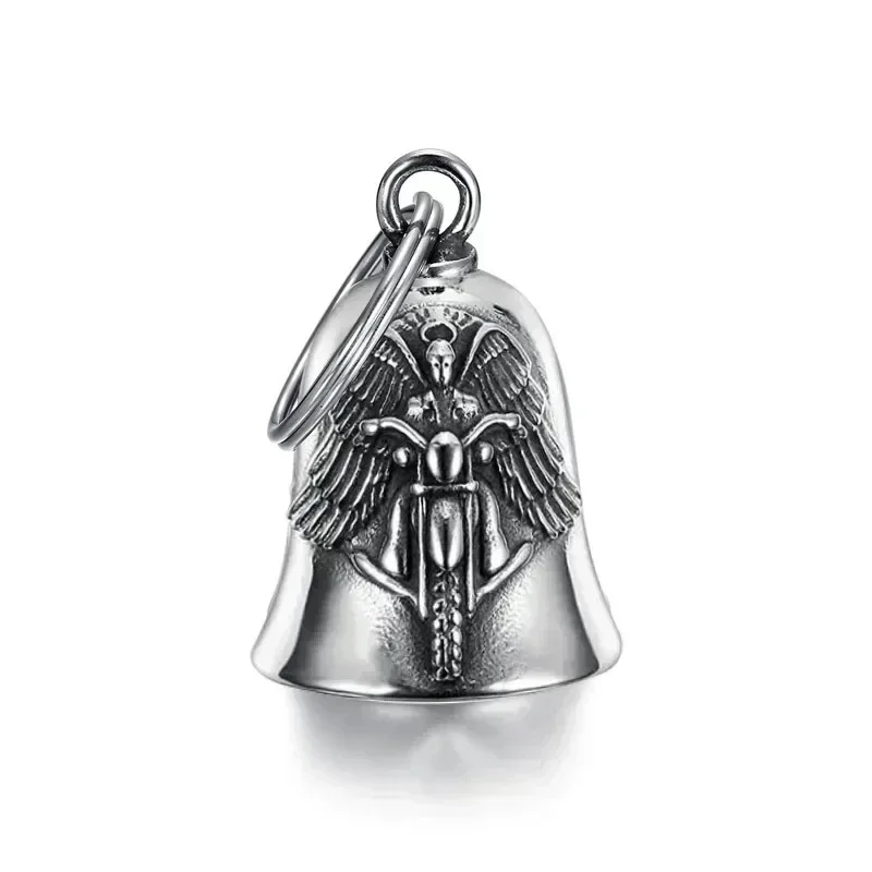 Lion King Pendant and Keychain with Uniquely Carved Bell - Retro Design