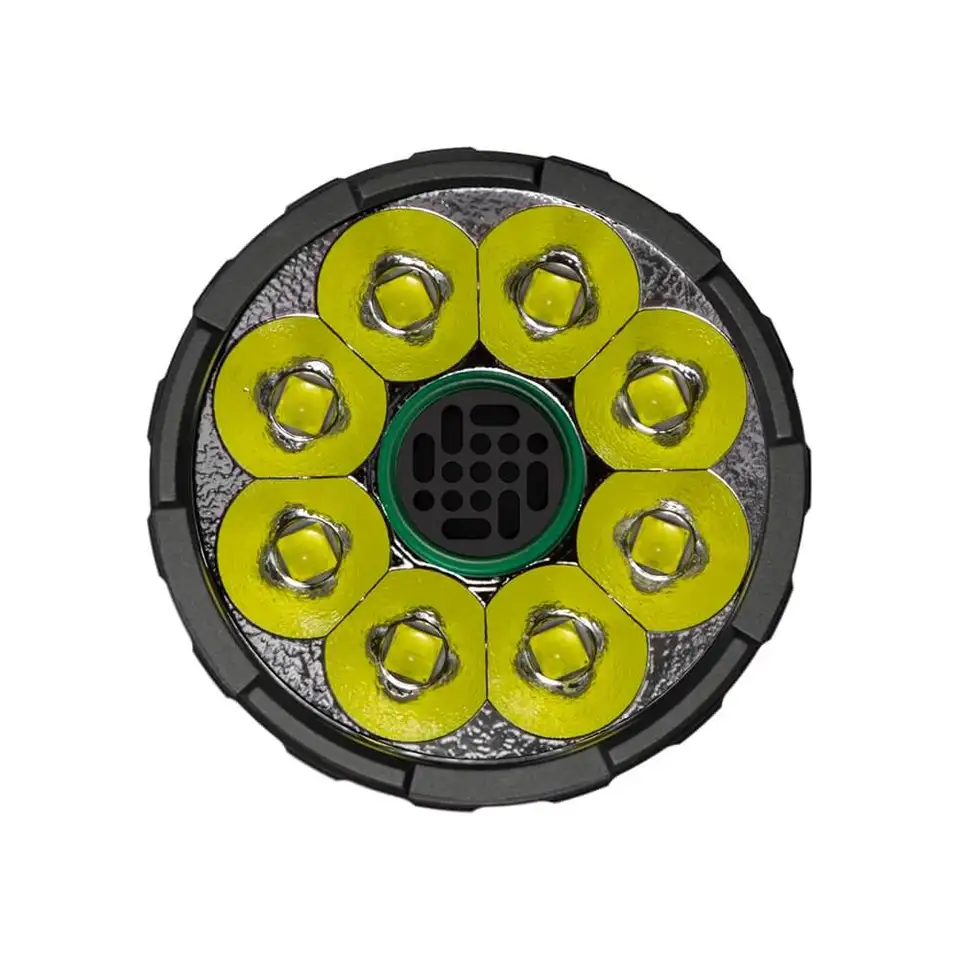 強力な検索懐中電灯,mach 4695 v2,USB TYPE-C, 26000ルーメン