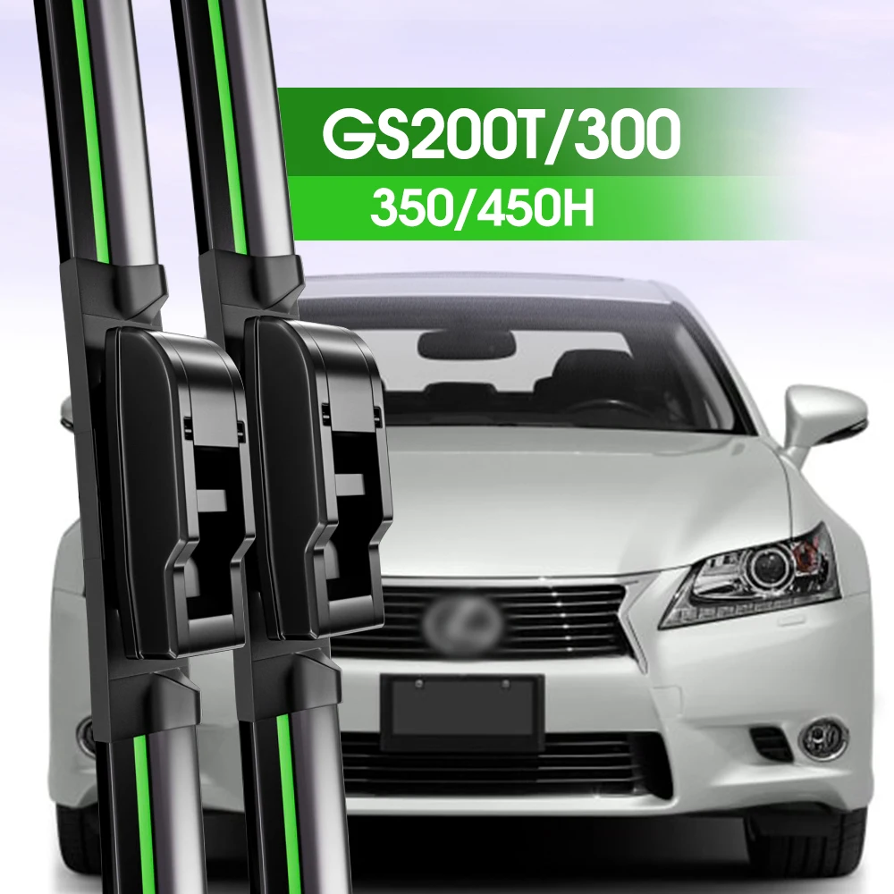 2x Front Windshield Wiper Blades For Lexus GS200t GS300 GS350 GS450H