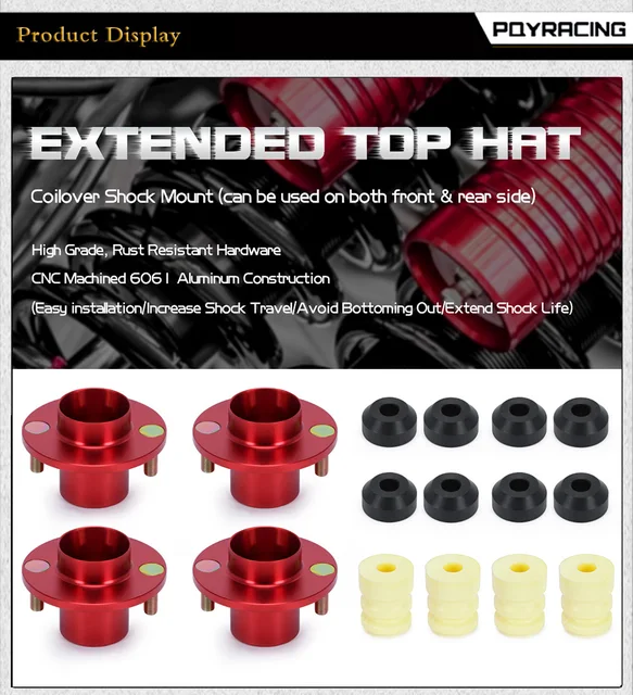 4Pcs/Lot Suspension Shocks Top Hat For Honda Civic 88-00