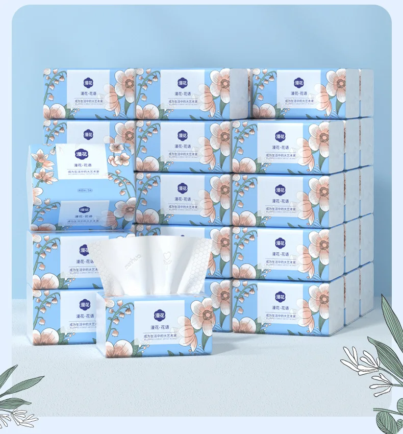 Drawing Paper Household Toilet Paper Affordable Pack Napkins Thickened 5 Layers of Towels Napkins Facial Tissues