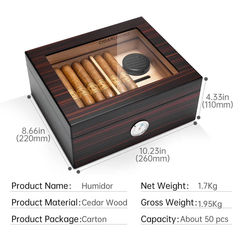 Scca50bd1ee9f4378a0ffad2e177b92eaf Zigarrenhumidor aus spanischem Zedernholz mit großer Kapazität