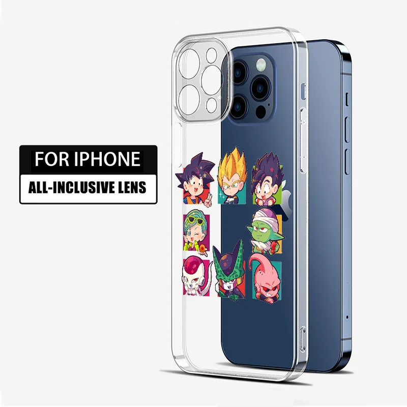 Anime Dragon Ball Goku For Apple iPhone 13 12 11 mini 8 7 6S 6 XS XR X 5 5S SE 2020 Pro Max Plus Transparent Soft Phone Case best iphone wallet case Cases & Covers